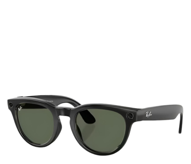 Meta Ray-Ban Headliner - Low Bridge Fit (Plano Green/Shiny Black) - 1322493 - zdjęcie